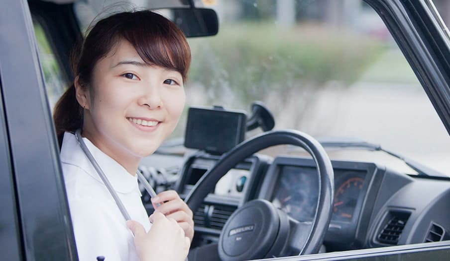 いつものヘルパーが運転手に！